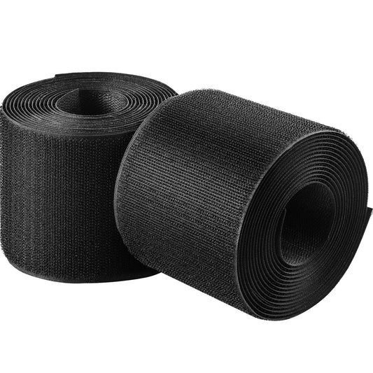 WILLBOND 2 Pack 10 ft x 3 Inch Cable Floor Strip Cable Cover Cords Carpet Protector Management Hook and Loop Tape for Wires on Floor Cords and Prevent a Trip Hazard (Brown)