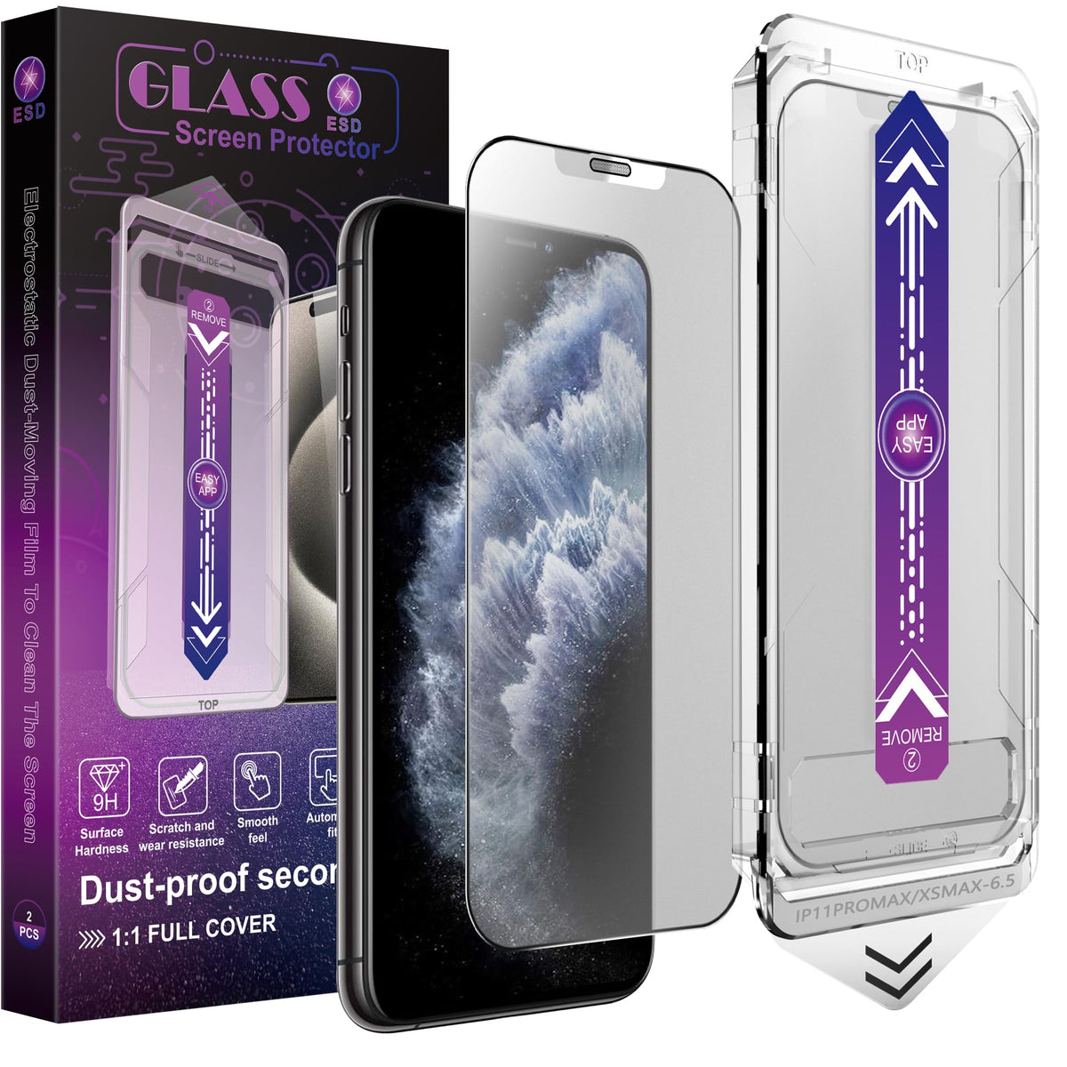 CHRYSHA 2-Pack Matte Screen Protector for iPhone 12 Pro Max 6.7-Inch, Auto Dust Removal, No Bubbles, High Definition Clear, Easy Installation