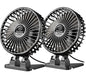 JZCreater USB Desk Fan, Mini Portable, 3 Speeds - Quiet Personal Cooling Fan for Home Desktop Office Travel Bedroom, Deep Black (2Pack)