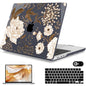 Mektron Case for 2026 M5 MacBook Pro 16 inch A3429 A3428 M4 A3403 A3186 M3 A2991 M2 A2780 M1 A2485 (2021-2025) Pro/Max with Liquid Retina XDR, Hard Shell Plastic Laptop Cover, Peonies Roses