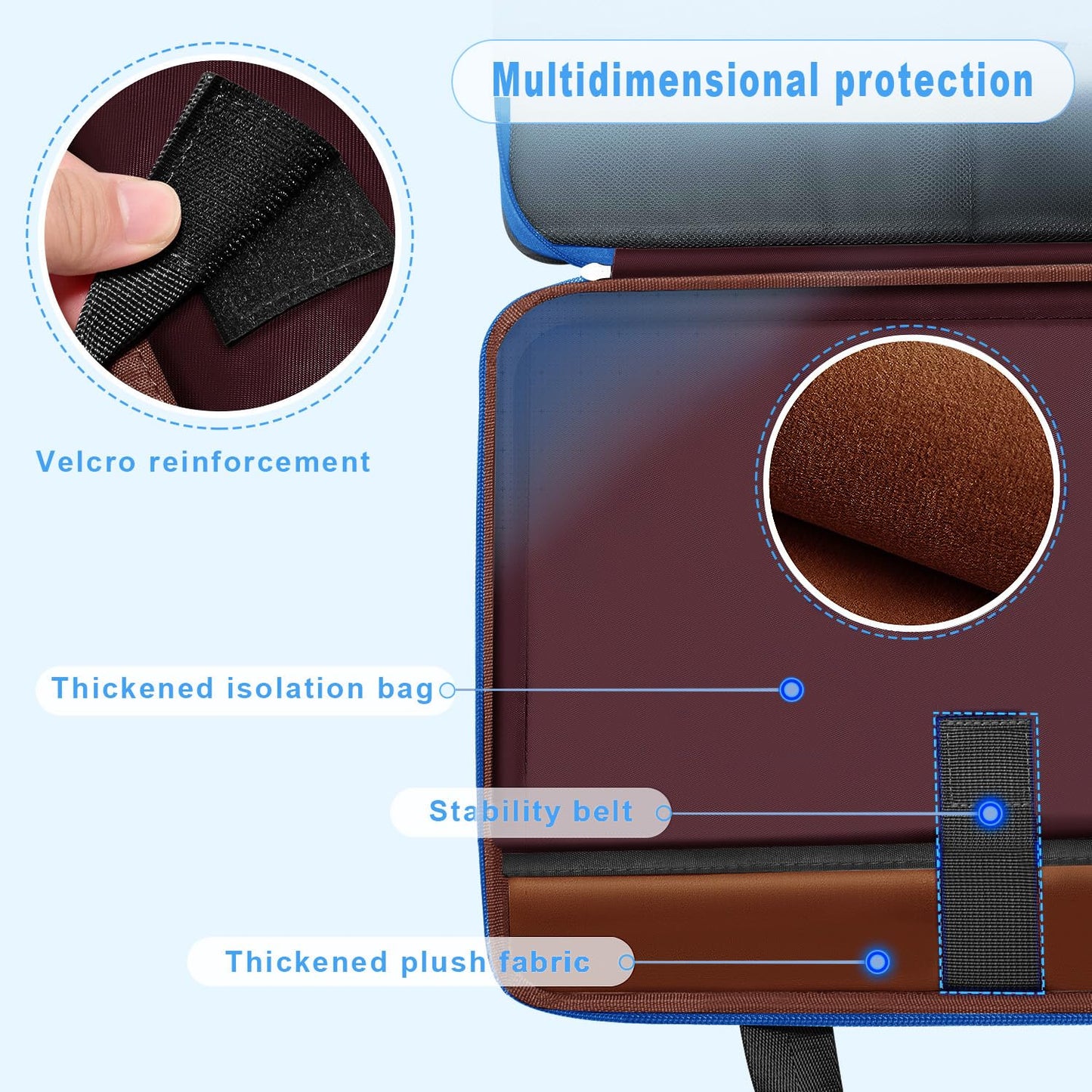 ZINZ Slim Expandable Laptop Case 15.6 Inch Sleeve Upgraded Protective Durable Recycled Carrying Case Compatible with MacBook 15" & 16" and Most 15" 15.6" 16" Notebook,B01K03