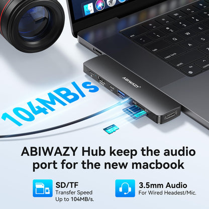 USB C Adapter HDMI USB Multiport Hub, 8 in 2 Accessories MacBook