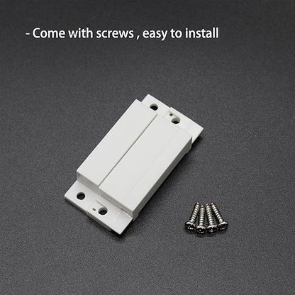 Magnetic Reed Switch NC NO COM Surface Mount Wired Door Window Contact Sensor with Cover for Home Security and Burglar Alarm Systems MC-31 5pcs