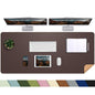AFIING Leahter Desk Pad 47" x 17", Red,Desk Cover mat