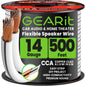 GEARit 14 Gauge Speaker Wire 100FT,14/2 Speaker Cable for Home & Car Audio