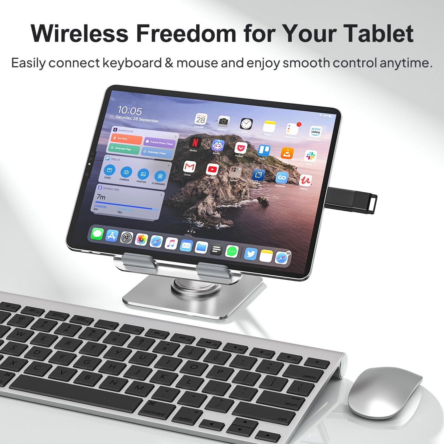 Elebase USB C to USB Adapter 4 Pack for MacBook Pro Air,iPad