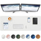 Leather Desk Pad Protector,Mouse Pad,Office Desk Mat, Non-Slip PU Leather Desk Blotter,Large Desk mat,Waterproof Keyboard mat for Office/Home/Decor (White,48" x 17")