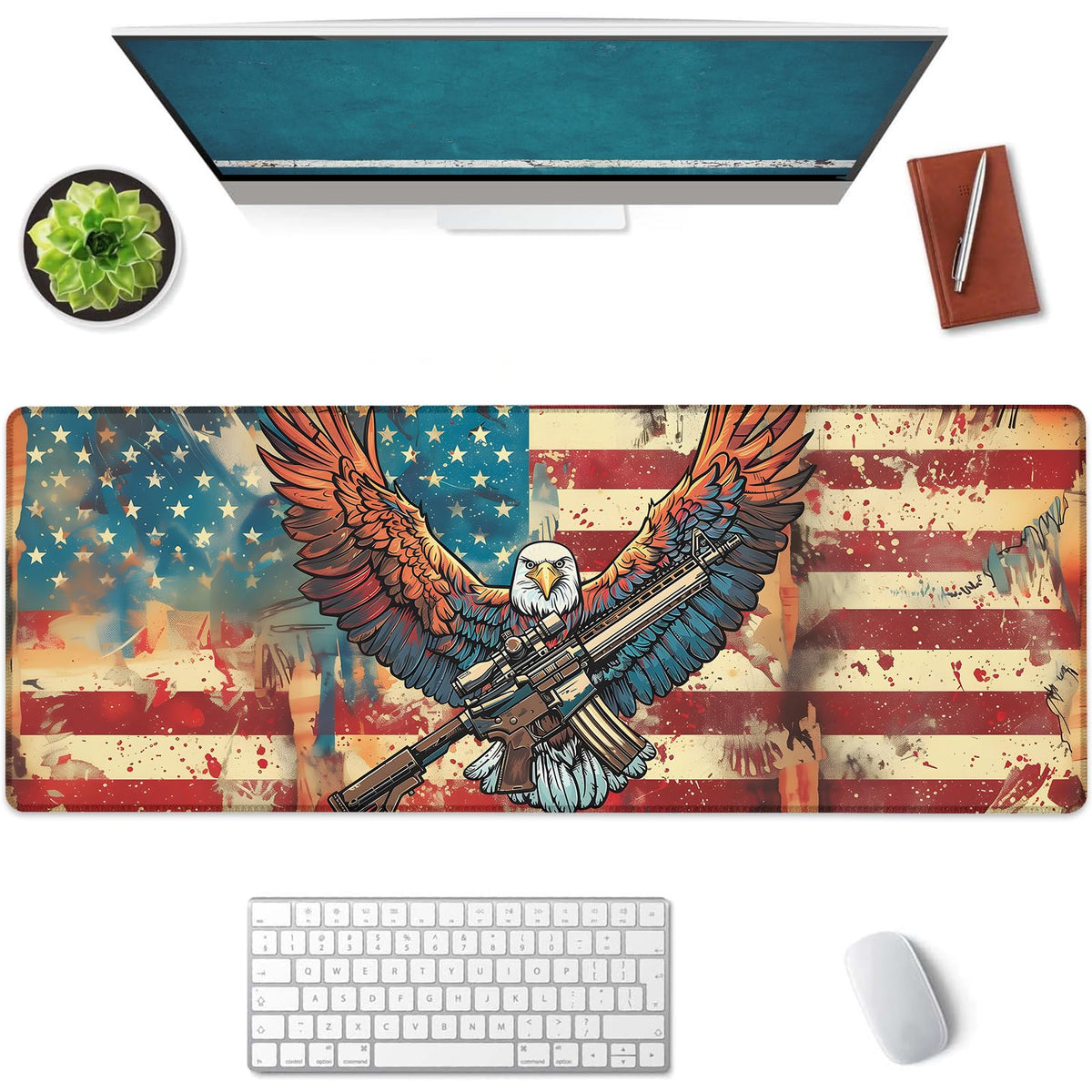Mounidso Botanical Mushroom Large Mouse Pad, Gaming Mouse Pad, Keyboard Mat, Non-Slip Rubber Base, Office Accessories, Desk Mat, MousePads for School, Work, Home Decor Gifts 31.5" x 11.8"