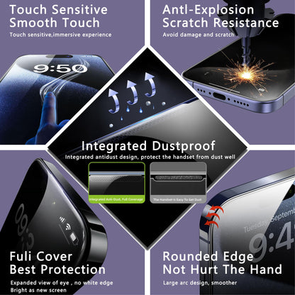 CHRYSHA 2-Pack Anti Blue Light Matte Screen Protector for iPhone 16 Pro Max 6.9-Inch, Auto Dust Removal, No Bubbles, High Definition Clear, Easy Installation