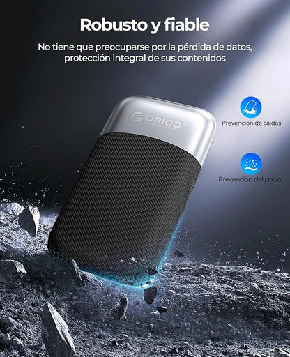 ORICO 512GB External SSD Up to 2000MB/s, Portable Solid State Drive with 20Gbps USB C&A Cable, Reliable Storage for Type-C Smartphone, Tablets, Laptops, USB 3.2 Gen 2x2- M20