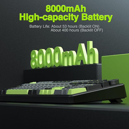 AULA F99 Pro Wireless Mechanical Keyboard with Knob,Tri-Mode BT5.0/USB-C/2.4GHz Hot Swappable Custom Keyboard,Pre-lubed Linear Switches,RGB Backlit Computer Gaming Keyboards