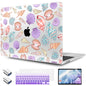 TWOLSKOO Compatible with MacBook Pro 13 inch Case 2023-2016 A2338 M2/M1 A2251 A2289 A2159 A1989 A1706, Plastic Hard Shell Cover & Keyboard Skin & Screen Protector, Colorful Shells