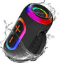 Oraolo Portable Bluetooth Speaker with 24W Loud Stereo Sound, Colorful RGB Lights, TWS Pairing, Bluetooth 5.4, 15H Playtime, Support AUX/TF Card, Wireless Speaker for Outdoor Party Home