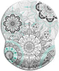 ITNRSIIET Ergonomic Mouse Pad with Gel Wrist Support Small Wrist Rest Smooth Surface Non-Slip PU Base Comfortable Office Supplies Pain Relief, 8.7 x 7.2 inches, Mandala Flowers