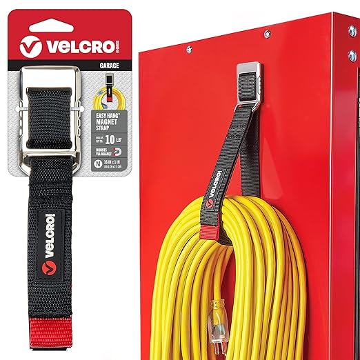VELCRO Brand Magnetic Storage Strap, Holds 15lbs, Medium 16 in x 1 in