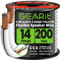 GEARit 14 Gauge Speaker Wire 100FT,14/2 Speaker Cable for Home & Car Audio
