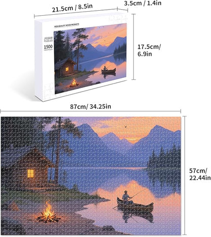 Custom Photo Puzzle – Personalized 1500 Piece Jigsaw Puzzle from Your Photo – Perfect Puzzle Gift for Families, Pets, Weddings, Anniversaries, Adults & Couples(1500-horizontal)