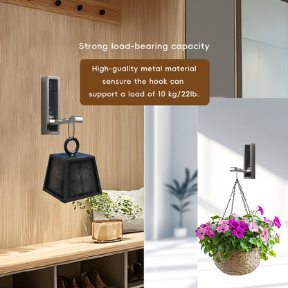 WVSXE Folding Wall Hooks,4 Pack Rustproof Zinc Alloy Folding Coat Hooks,Heavy Duty Foldable Gold Wall Hooks for Hanging Clothes,Hat,Towel,Bathrobe,Key,Bag,Backpack (Gray)
