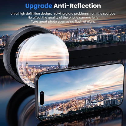 WSKEN for iPhone 16 Pro/iPhone 16 Pro Max Camera Lens Protector - [Original Shooting Model] Shatterproof Ultra HD Tempered Metal Glass Camera Screen Protector Cover Film Accessories