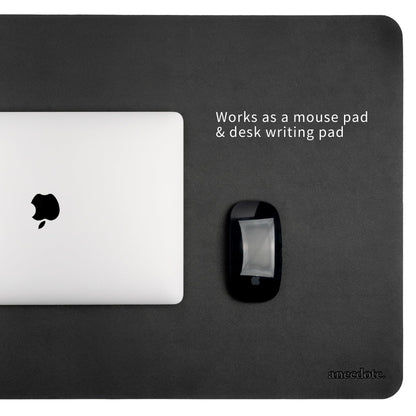 ANECDOTE Vegan Leather Desk Pad - 31.5"x17" Desk Mat for Your Office. This Quality Large Mouse Pad has Chic Elegance, Professional Look & Satisfying Touch - The Perfect Leather Mouse Pad for You!