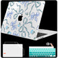 Mektron for 2026 MacBook Air 13-inch M5 Laptop Case A3449 with 13.6-inch Liquid Retina Display Fits 2025 A3240 M4 2024 A3113 M3 2023 A2681 M2 Printed Shell for MacBook Air 13.6", Dahlia Flower C035