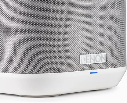 Denon Home 150 Wireless Smart Speaker – Compact Design, Wi-Fi & Bluetooth, HEOS Built-in, Alexa Built-in, Siri & AirPlay 2, Spotify Connect, Multi-Room Support, White