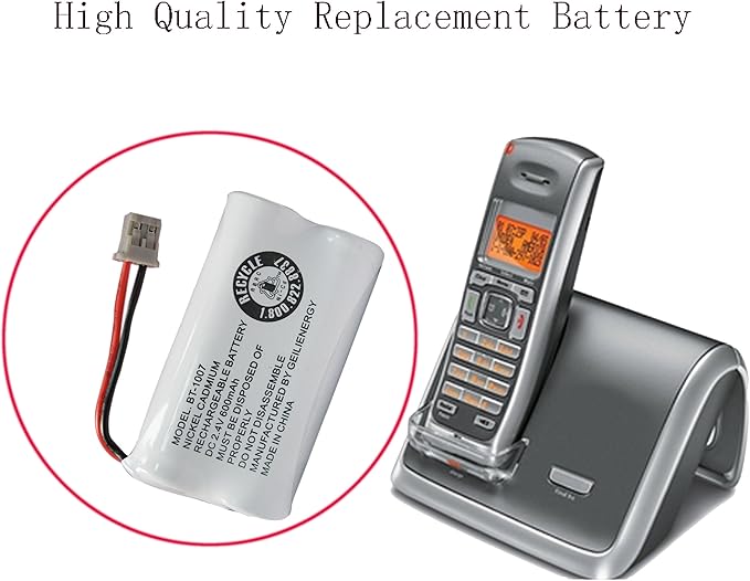 GEILIENERGY BT-1007 Cordless Phone Battery Compatible with Uniden BT1007 BT904 BT-904 BT1015 BT-1015 BBTY0651101 BBTY0460001 BBTY0510001 BBTY0624001 BBTY0700001 HHR-P506 HHR-P506A(3-Pack)