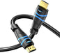 BlueRigger 8K HDMI Cable (6FT - 2 Pack, 8K 60Hz HDR, 4K 120Hz, High Speed 48Gbps with Ethernet, eARC, 3D, HDCP 2.3) - Compatible with PS5, Xbox, Roku, Apple TV, Switch, PC