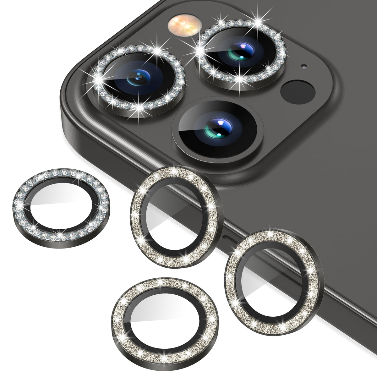 AGVEE 3+3 6 Pack for iPhone 12 & Mini & Pro Camera Lens Protector Cover