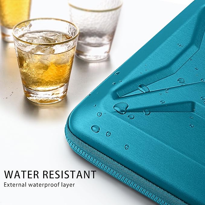 DOMISO 14 Inch Laptop Case Shockproof Sleeve Waterproof Hard Shell Protective Cover for Business & Travel, Fits 14" Lenovo ThinkPad/Dell XPS/HP Pavilion/Macbook Pro (Teal)