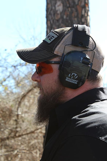 Walker's Razor Slim Ultra Low Profile Compact Design Adjustable Range Shooting Hunting Hearing Protection Electronic Earmuffs