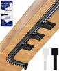 80PCS Hook and Loop Cable Ties, Under Desk Cable Management, Adhesive Cable Straps, Cord Management Hider Idea, Cord Organizer for Desk, Computer Accessories, Home Office Organization, Black+White
