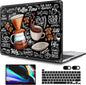 MEEgoodo Case for MacBook Pro 13 inch Case 2022 2021 2020 New A2338 M2/M1 A2251 A2289, Laptop Hard Shell Cases with Keyboard & Camera Cover Compatible with 13 inch MacBook Pro Case, Coffee