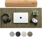 Nordik Large Felt Desk Mat – Timber Moss Green – 35 x 17 inch – Computer Desk Mat – Keyboard and Mouse Pad – Large Desktop Felt Pad