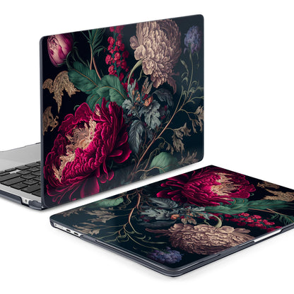 Batianda Case for MacBook Air 15" with M5 M4 M3 M2 Chip, Vintage Dark Peony