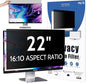 Privacy Screen for Computer Monitor 22 Inch 16:10 Aspect Ratio, Anti Blue Light Glare Removable 22 in Privacy Screen Filter Protective Film, HD 22 Inch Privacy Screen Protector for Monitor