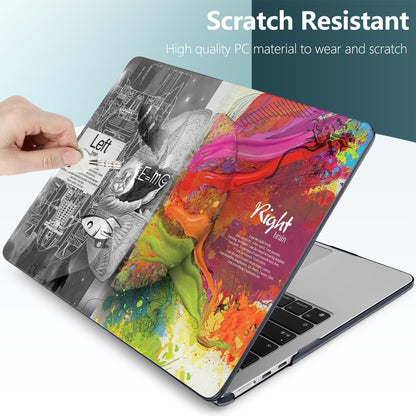 TWOLSKOO for MacBook Air 13 inch Case M5 2026 M4 2025 M3 M2 2024-2022 A3449 A3240 A3113 A2681, Plastic Hard Shell & Keyboard Cover & Screen Film for MacBook Air 13.6 inch Case, Creative Brain