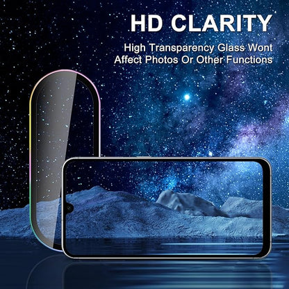 for Samsung Galaxy A36/A56 Camera Lens Protector, Individual Metal Ring Tempered Glass Lens Cover, [Strong Adsorption] Scratch Resistant Ultra-Thin HD Clear Lens Cover, 1 Set-Colorful