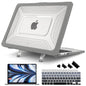 Batianda Heavy Duty Case for MacBook Air 13.6 inch with Stand,Lavender Grey