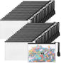 Jetec 32 Pcs Mesh Zipper Bags Toy Storage Bikini Organizer Bag Bolsas Para Guardar Trajes De Baño Waterproof Zipper Reusable Pouch Puzzle Multipurpose for Storage Office(Black,5.1 x 4.1 Inch)