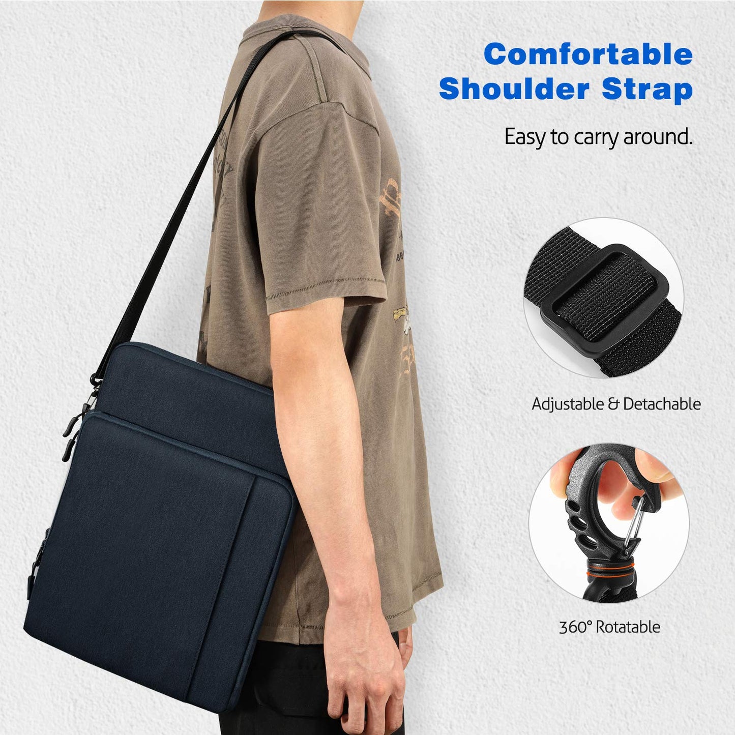 MoKo 13.3-14 Inch Laptop Sleeve Bag Carrying Case with Accessory Pocket