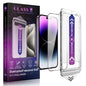 SHANG PIN JIA 2 Pack Screen Protector Tempered Glass for iPhone 15 Pro Max 6.7-Inch Auto Dust Removal, No Bubbles, High Definition Clear, Easy Installation