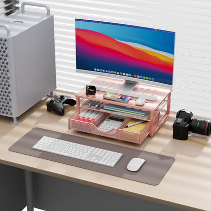 gianotter Computer Monitor Stand Riser with Drawer