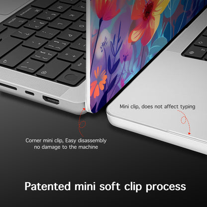 Lepeoac Case for 2026-2021 MacBook Pro 16-inch M5, Flowers & Butterflies