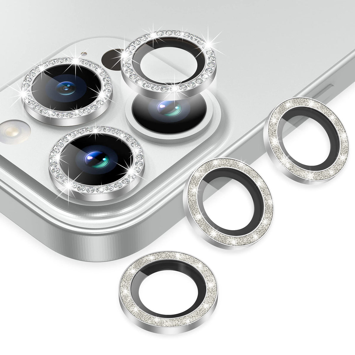 AGVEE 3+3 6 Pack for iPhone 12 & Mini & Pro Camera Lens Protector Cover