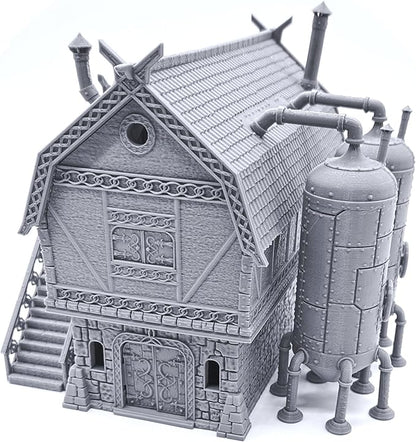 EnderToys The Brewhouse by Printable Scenery, 3D Printed Tabletop RPG Scenery and Wargame Terrain 28mm Miniatures