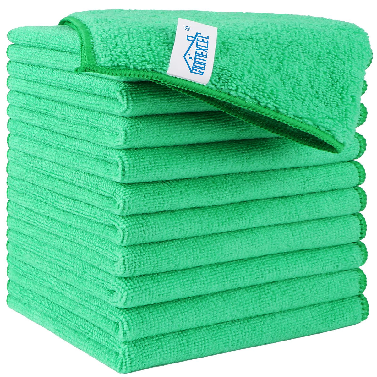 HOMEXCEL 100PK Microfiber Cleaning Cloth, Cleaning Rag for Home, 11.5x11.5