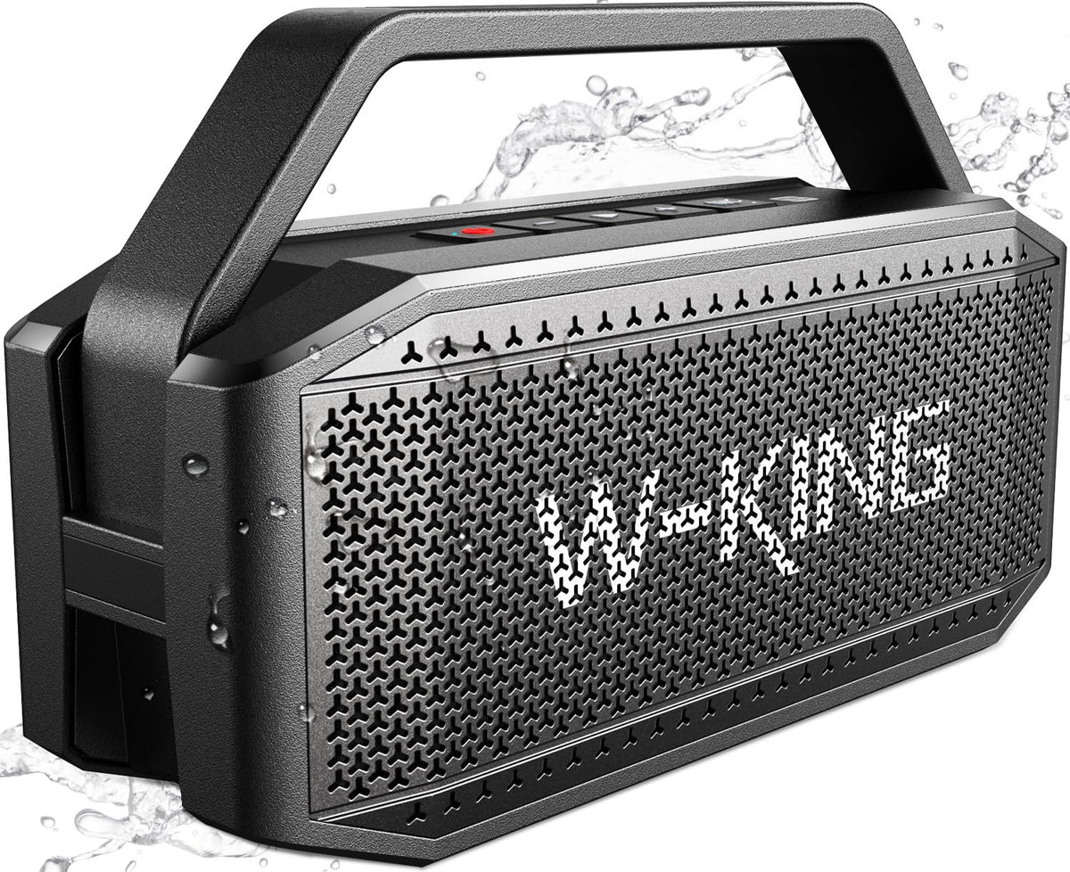 W-KING Bluetooth Speaker, 100W Peak Outdoor Portable Loud Speakers Wireless