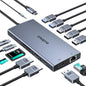 USB C Hub Adapter for MacBook Pro Air 2022 2021 2020 2019 Docking Station for MacBook M1 M2 USB C to HDMI Mac Accessories Multiport Dongle with 4K HDMI USB 3.0 SD TF Thunderbolt 3 USB-C Port Type C