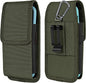Phone Holster for Belt with Metal Clip and Magnetic Closure Compatible with Galaxy S25/S24/S23/S22/S21/S20 Ultra A16 A26 A35 A36 A55 A56 for Everyday Protection, XL-Green